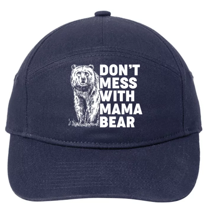 Don't Mess With Mama Bear 7-Panel Snapback Hat