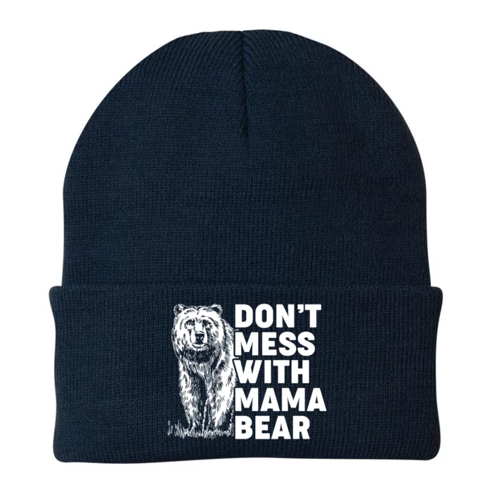 Don't Mess With Mama Bear Knit Cap Winter Beanie