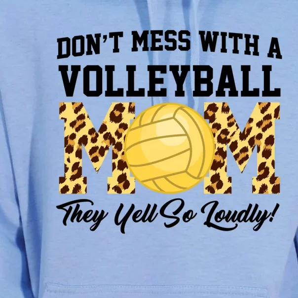 Don't Mess With A Volleyball Mom Volleyball Volleyball Mom Gift Unisex Surf Hoodie