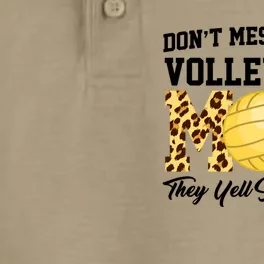 Don't Mess With A Volleyball Mom Volleyball Volleyball Mom Gift Dry Zone Grid Performance Polo