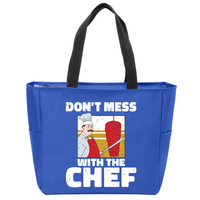 Dont Mess With The Chef Kitchen Culinary Cook Meaningful Gift Zip Tote Bag