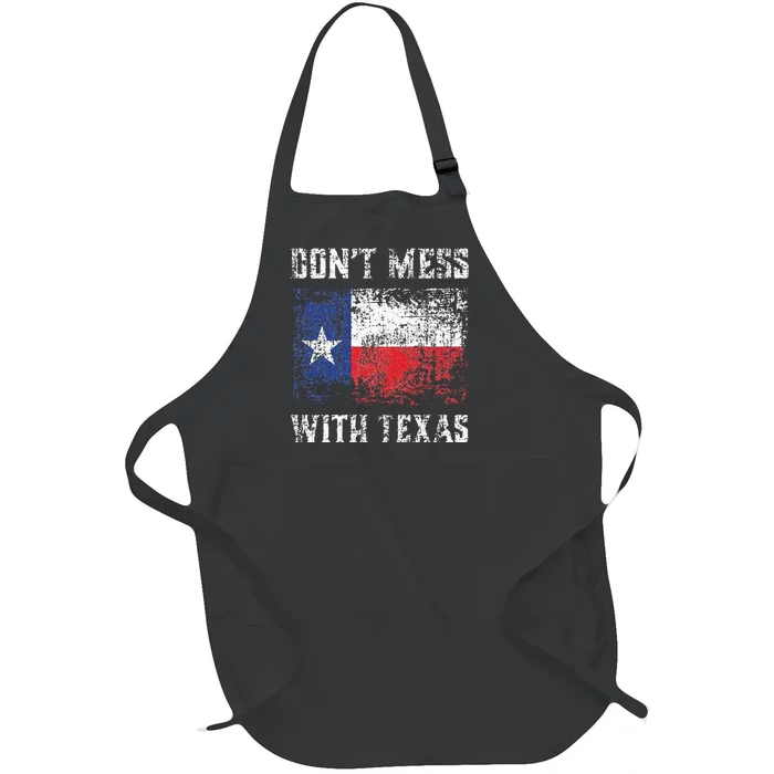 Don’t Mess With Texas Proud Texan Longhorn Lone Star State Full-Length Apron With Pocket