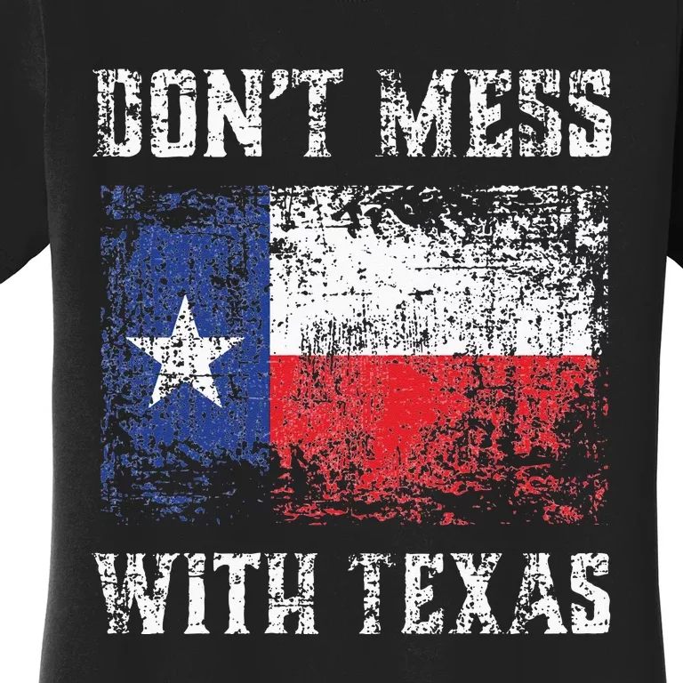 Don’t Mess With Texas Proud Texan Longhorn Lone Star State Women's T-Shirt