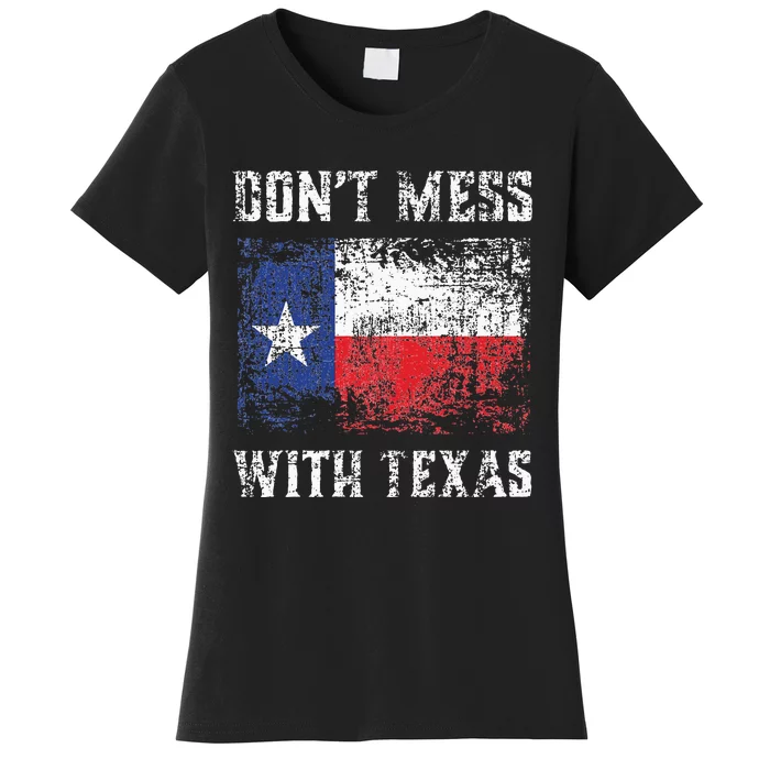 Don’t Mess With Texas Proud Texan Longhorn Lone Star State Women's T-Shirt