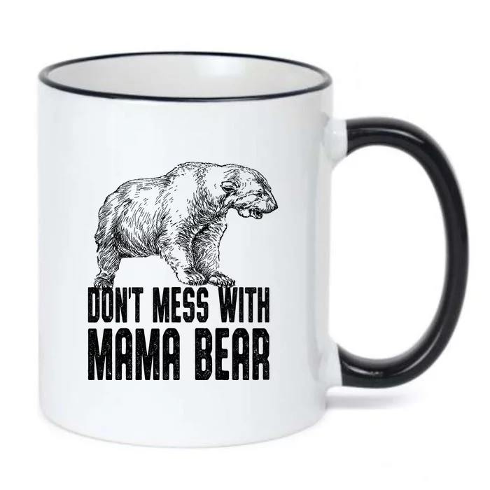 Don't Mess With Mama Bear Black Color Changing Mug