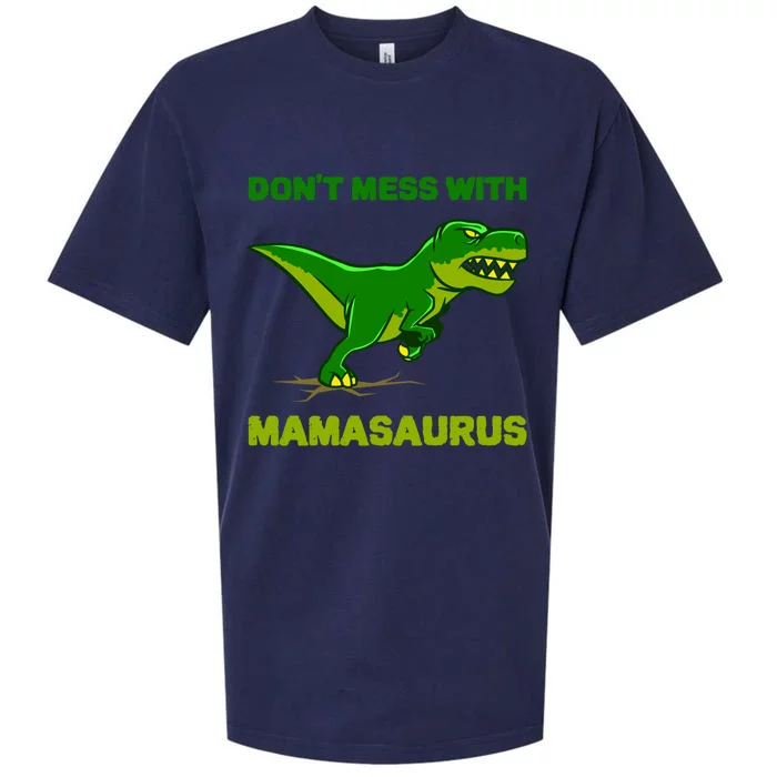 Don't Mess With Mamasaurus Dinosaur Mom Life Mothers Day Gift Sueded Cloud Jersey T-Shirt