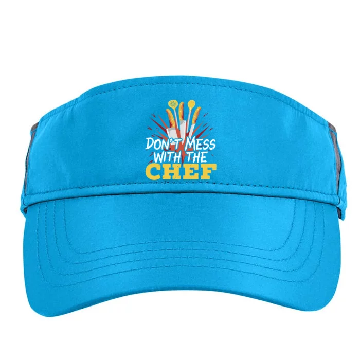 Dont Mess With The Chef Cooking Master Culinary Cook Gift Adult Drive Performance Visor