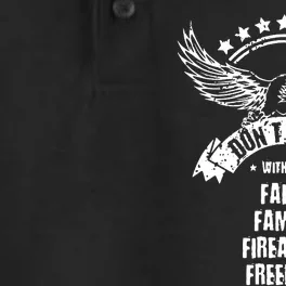 Dont Mess With My Faith Family Firearms Family USA Dry Zone Grid Performance Polo