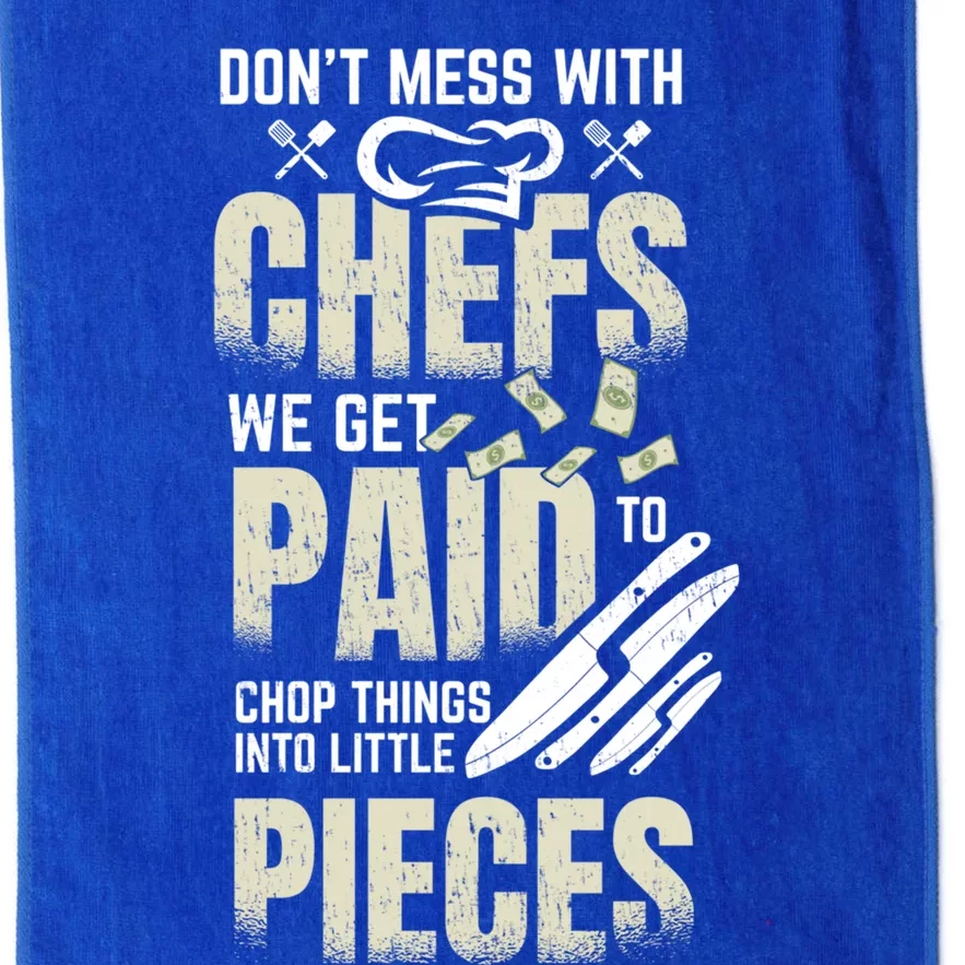 Dont Mess With The Chef Sous Chef Gift Platinum Collection Golf Towel