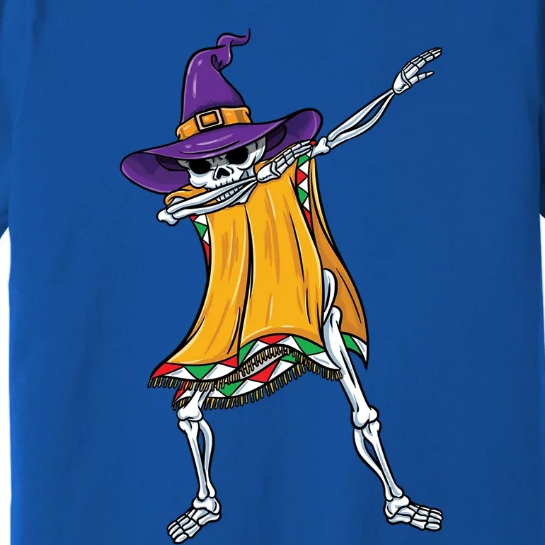 Dabbing Mexican Witch Skeleton Gift Premium T-Shirt