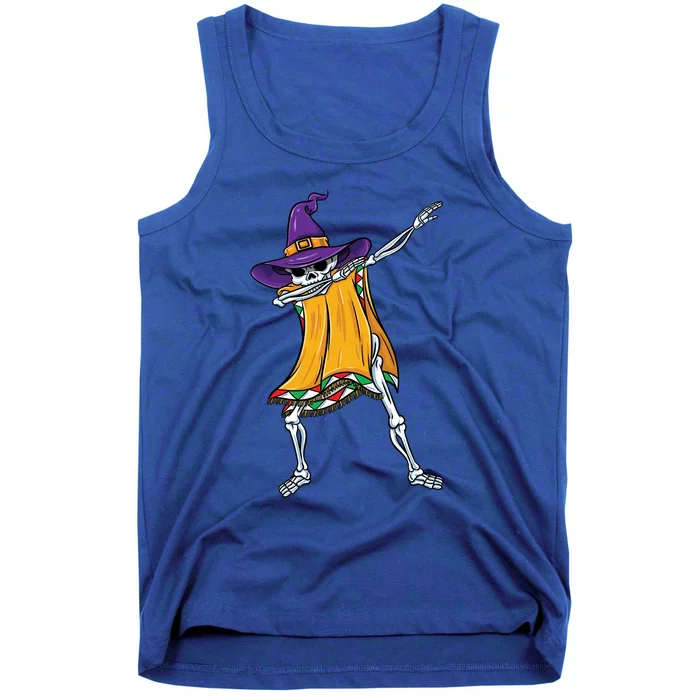 Dabbing Mexican Witch Skeleton Gift Tank Top