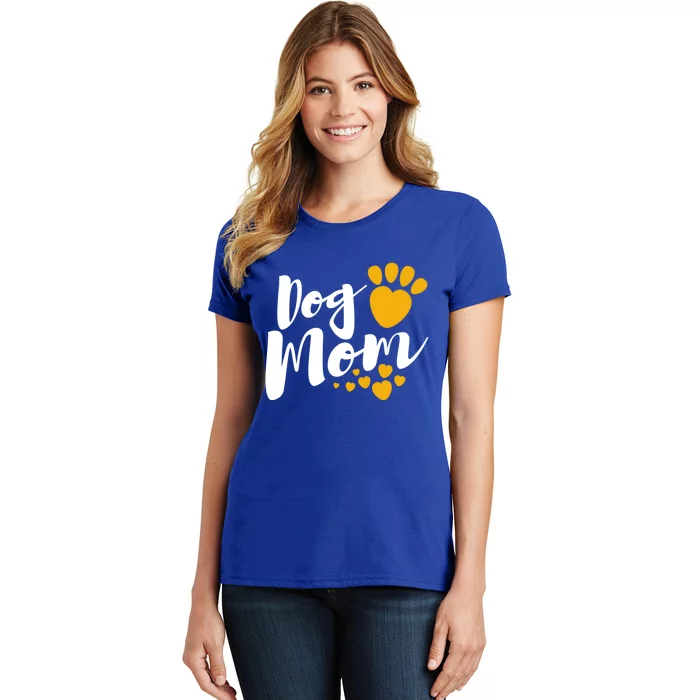 Dog Mom With Yellow Hearts Gift Women's T-Shirt