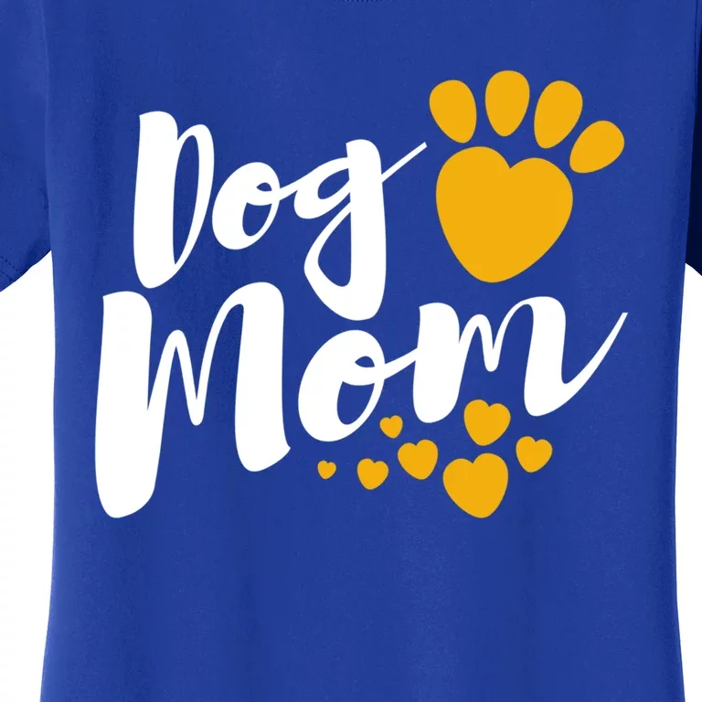 Dog Mom With Yellow Hearts Gift Women's T-Shirt