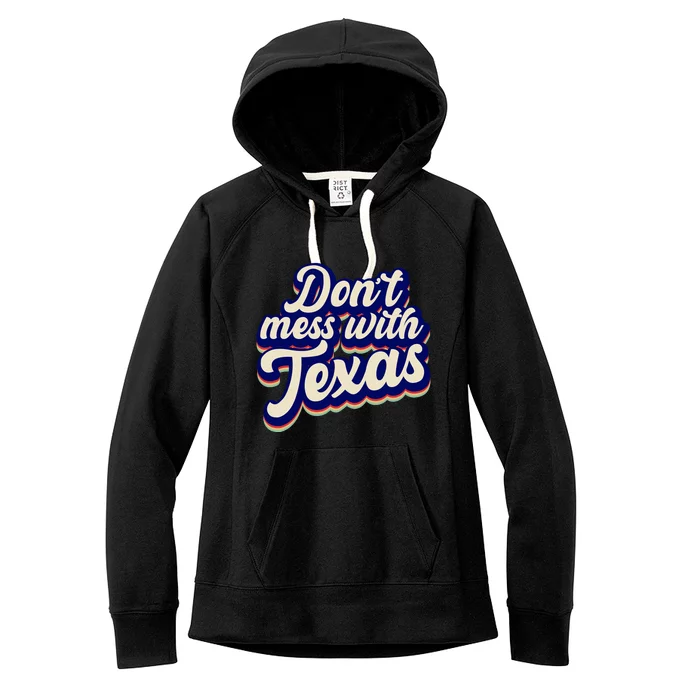 Don't Mess With Texas Retro Logo Women's Fleece Hoodie