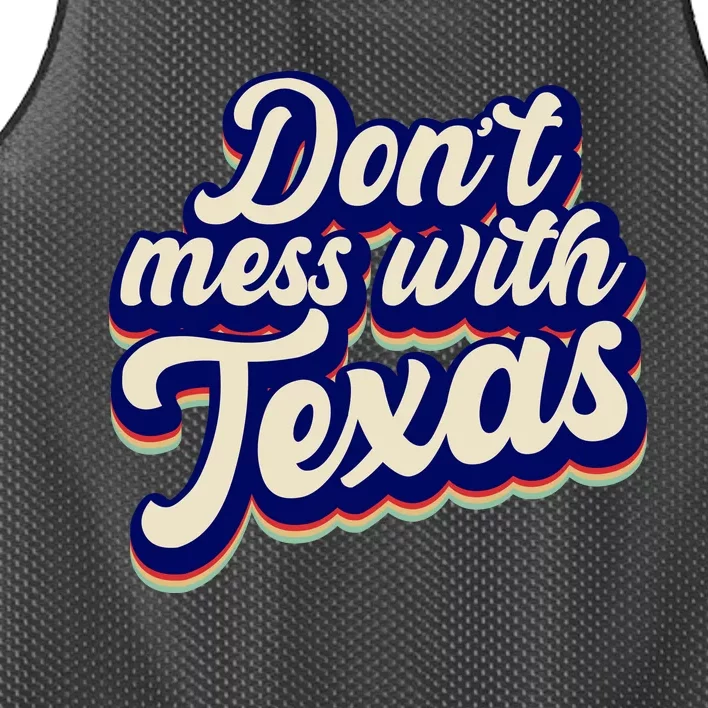 Don't Mess With Texas Retro Logo Mesh Reversible Basketball Jersey Tank