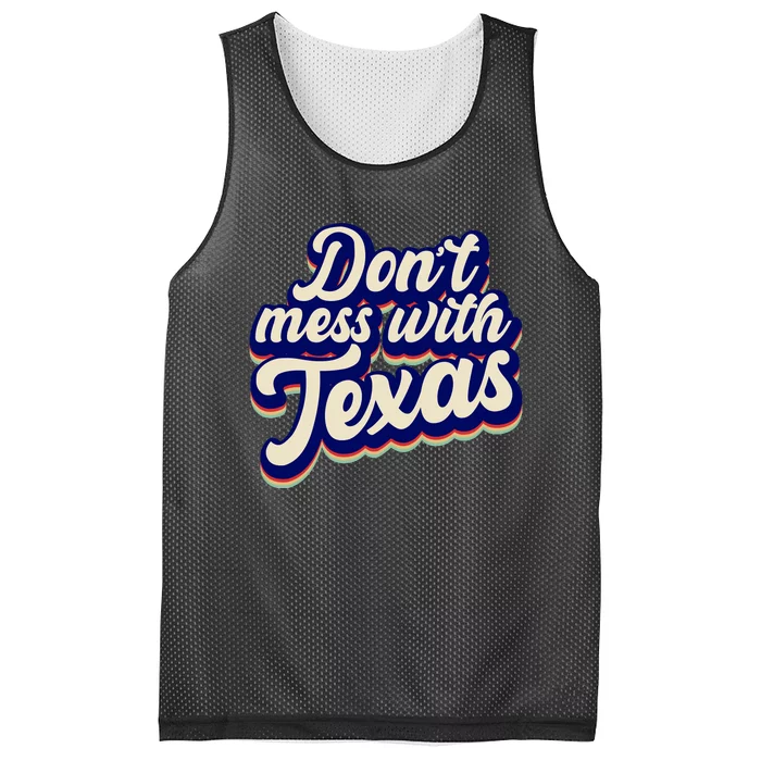 Don't Mess With Texas Retro Logo Mesh Reversible Basketball Jersey Tank