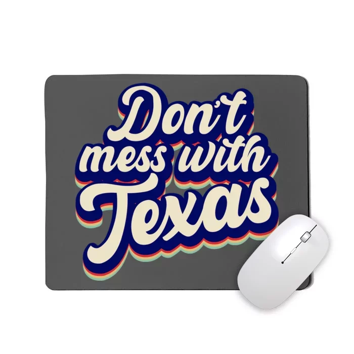 Don't Mess With Texas Retro Logo Mousepad