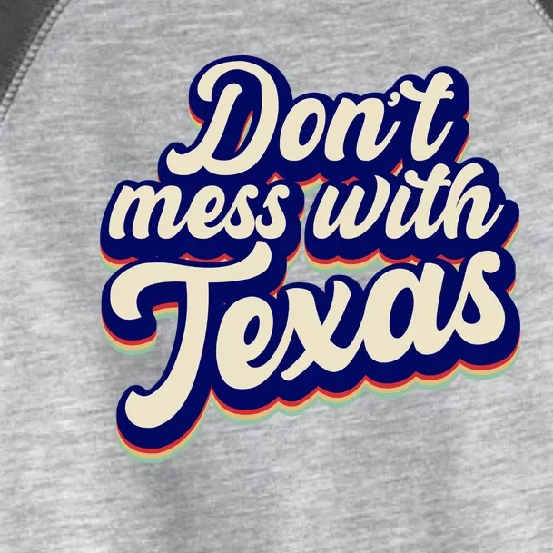 Don't Mess With Texas Retro Logo Toddler Fine Jersey T-Shirt