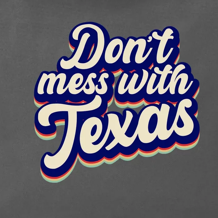 Don't Mess With Texas Retro Logo Zip Tote Bag