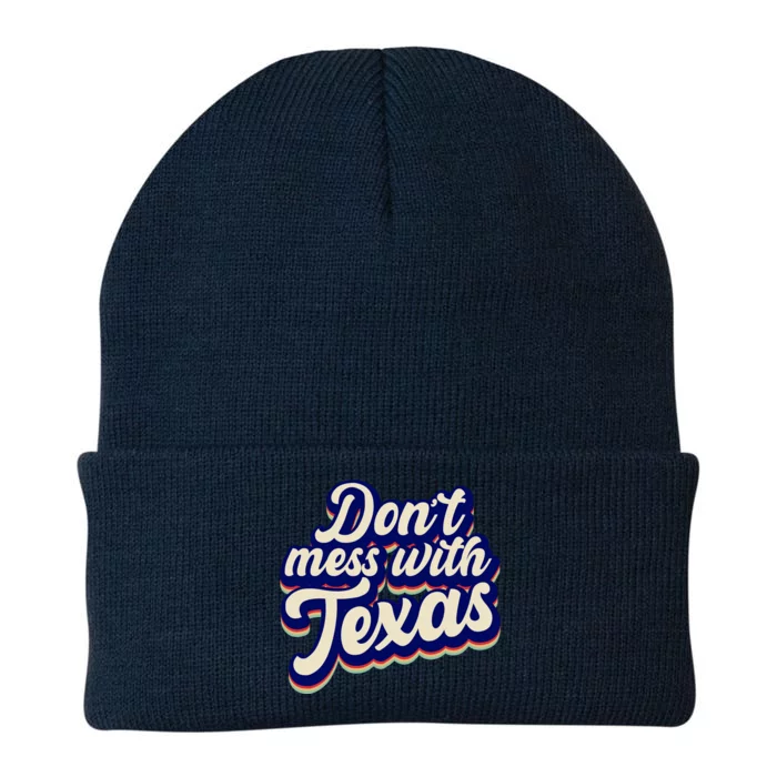 Don't Mess With Texas Retro Logo Knit Cap Winter Beanie