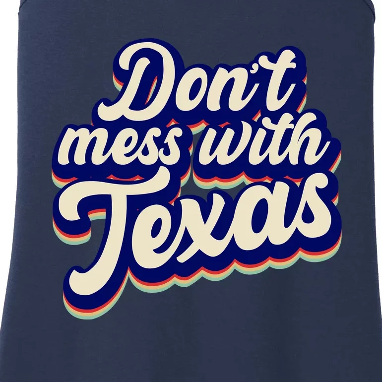 Don't Mess With Texas Retro Logo Ladies Essential Tank