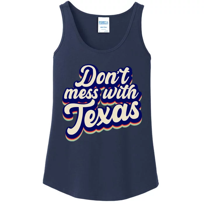 Don't Mess With Texas Retro Logo Ladies Essential Tank