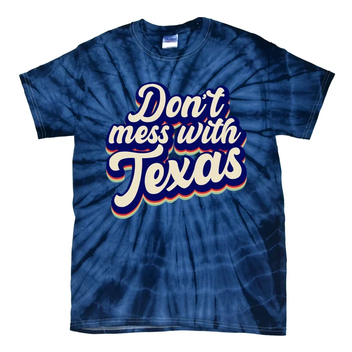 Don't Mess With Texas Retro Logo Tie-Dye T-Shirt