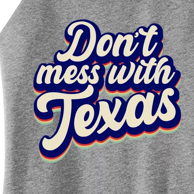 Don't Mess With Texas Retro Logo Women’s Perfect Tri Rocker Tank