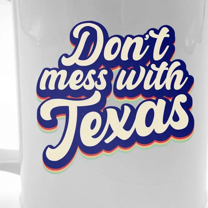 Don't Mess With Texas Retro Logo Front & Back Beer Stein