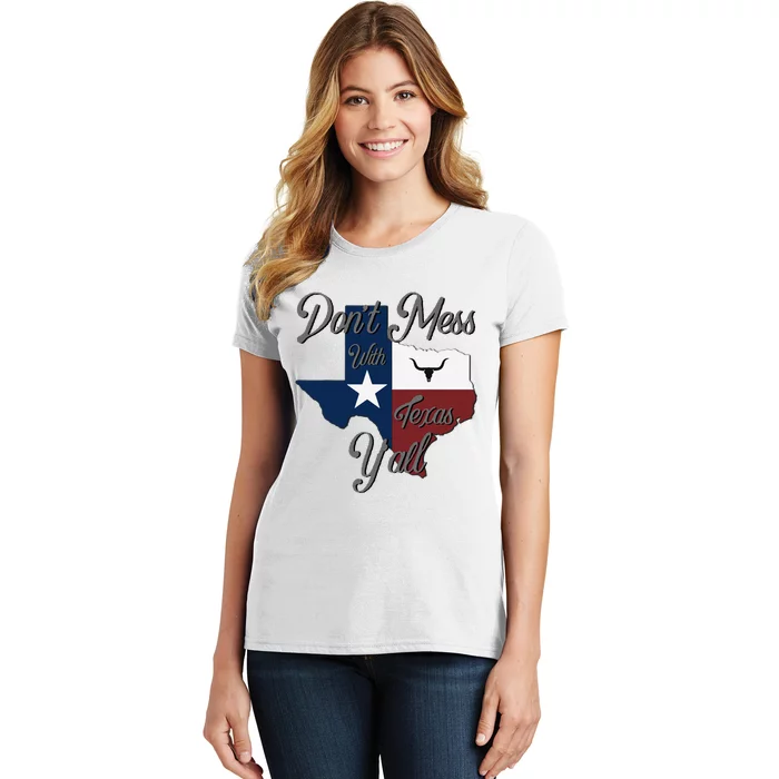 DonT Mess With Vintage Texas Longhorn Lone Star State Pride Women's T-Shirt