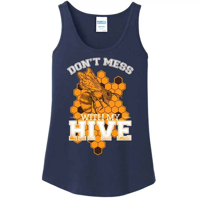 DonT Mess With My Hive | Beekeeping Beekeeper Beehive Ladies Essential Tank