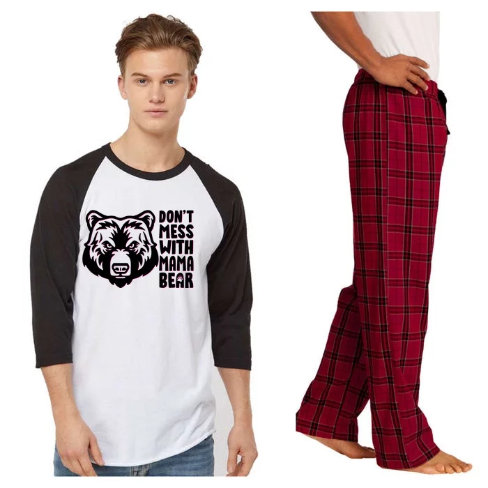 Dont Mess With Mama Bear Raglan Sleeve Pajama Set