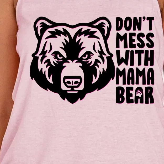 Dont Mess With Mama Bear Women's Knotted Racerback Tank