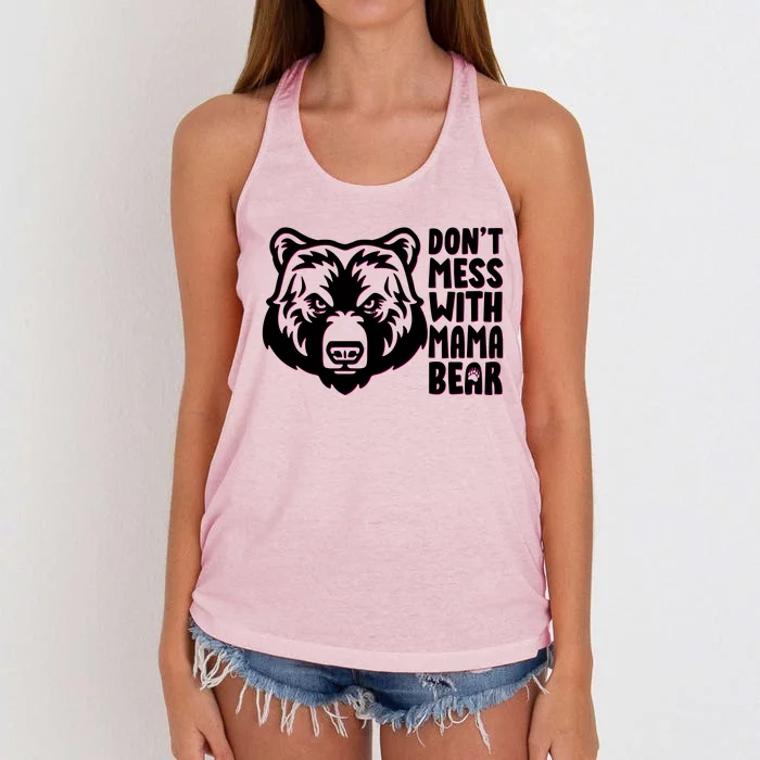 Dont Mess With Mama Bear Women's Knotted Racerback Tank