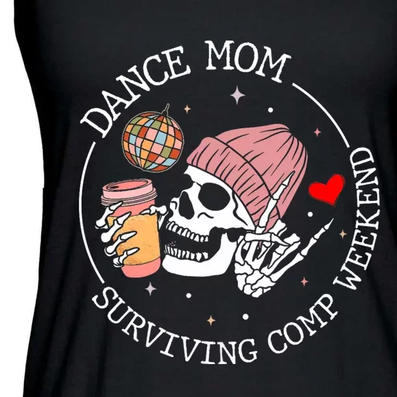 Dance Mom Weekends Coffee Dance Comps Tie Dye Women Ladies Essential Flowy Tank