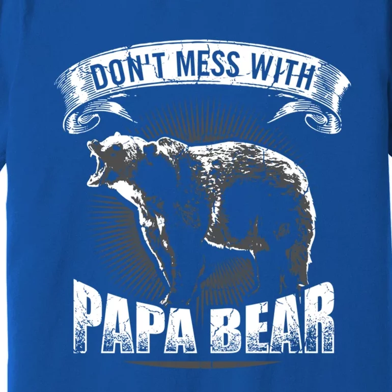 DonT Mess With Papa Bear Camping Funny Gift Camper Dad Gift Funny Gift Premium T-Shirt