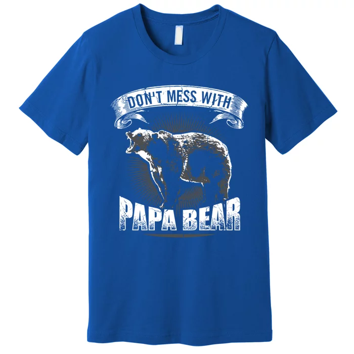 DonT Mess With Papa Bear Camping Funny Gift Camper Dad Gift Funny Gift Premium T-Shirt