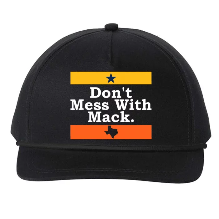 Don't Mess With Mack Houston Mattress Mack Snapback Five-Panel Rope Hat