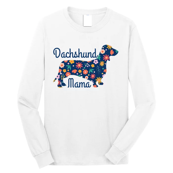 Dachshund Mama Wiener Dog Doxie Mom Funny Cute Long Sleeve Shirt