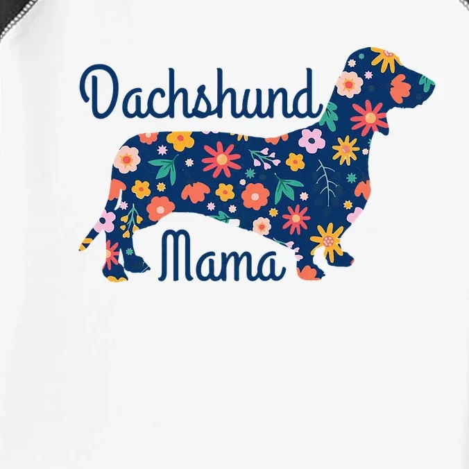 Dachshund Mama Wiener Dog Doxie Mom Funny Cute Infant Baby Jersey Bodysuit