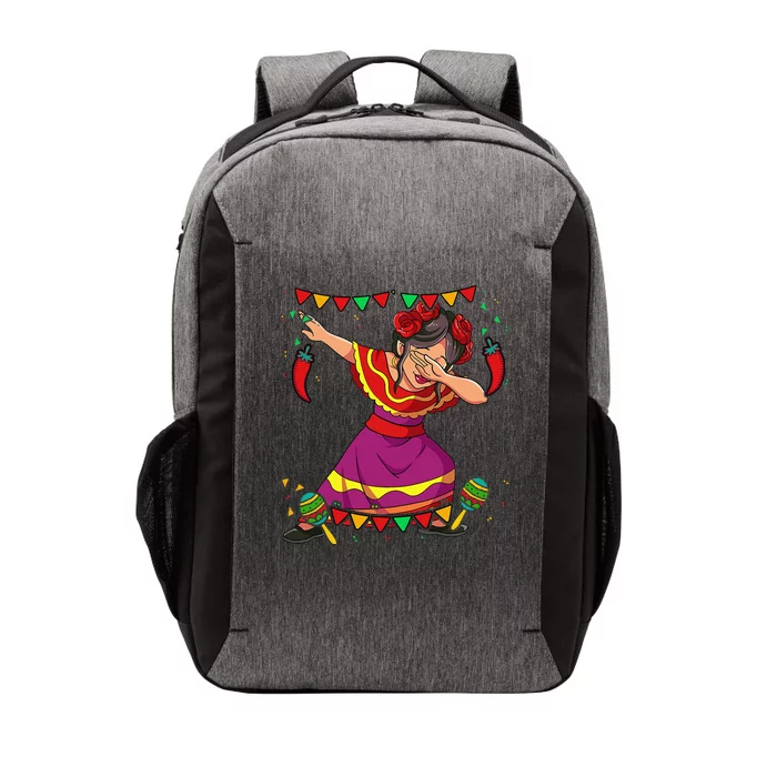 Dabbing Mexican Woman Cinco De Mayo Vector Backpack