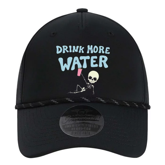 Drink More Water Funny Skeleton Performance The Dyno Cap