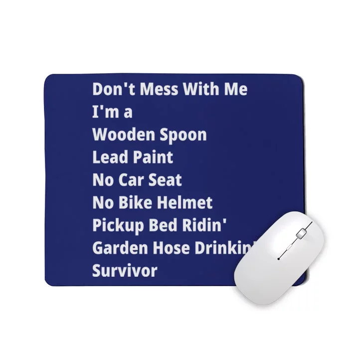 Don't Mess With Me, I'm A Survivor, Motivational Inspiring Quote, Plus Size Mousepad