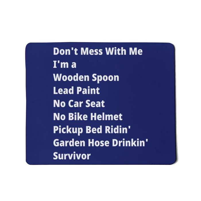 Don't Mess With Me, I'm A Survivor, Motivational Inspiring Quote, Plus Size Mousepad