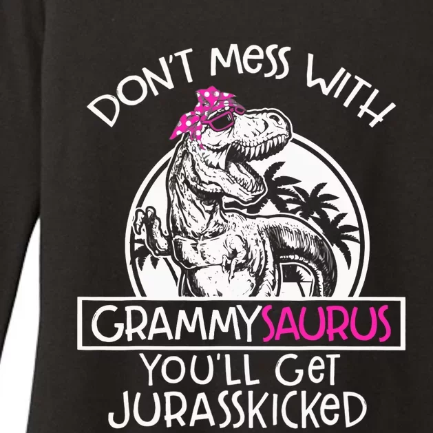 Don't Mess With Grammysaurus You'll Get Jurasskicked Womens CVC Long Sleeve Shirt