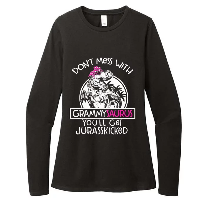 Don't Mess With Grammysaurus You'll Get Jurasskicked Womens CVC Long Sleeve Shirt