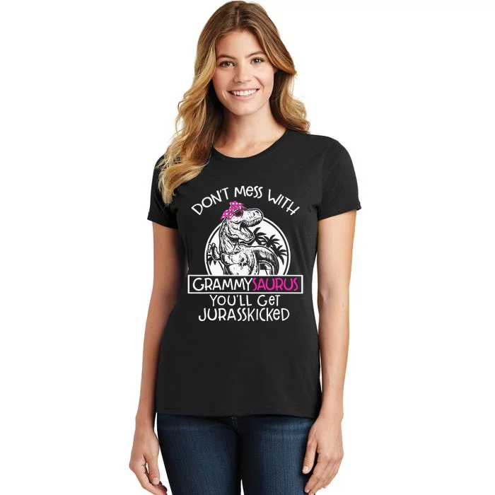 Don't Mess With Grammysaurus You'll Get Jurasskicked Women's T-Shirt