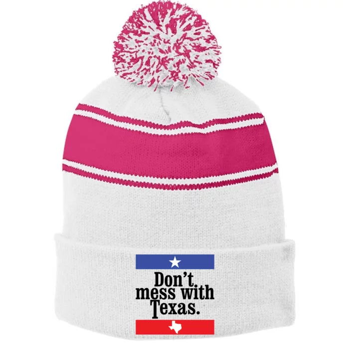 Don’t Mess With Texas TShirt Texas T Shirt Mens Stripe Pom Pom Beanie