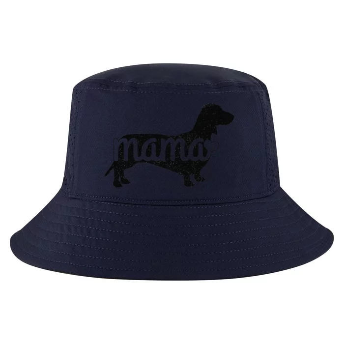 Dachshund Mama Wiener Dog Doxie Mom Funny Cute Gift (1) Cool Comfort Performance Bucket Hat