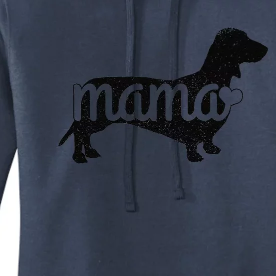 Dachshund Mama Wiener Dog Doxie Mom Funny Cute Gift (1) Women's Pullover Hoodie